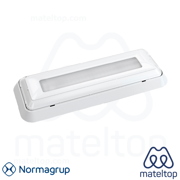 Luminaria emergencia DUNNA 140lm 230V 1h no permanente 322x120x45mm blanco D-150L.