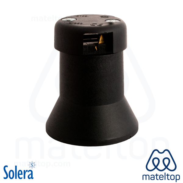 Portalámparas E-27 para ferias. 4A 250V. Anclaje por varilla comercial de 5 x 5 mm.