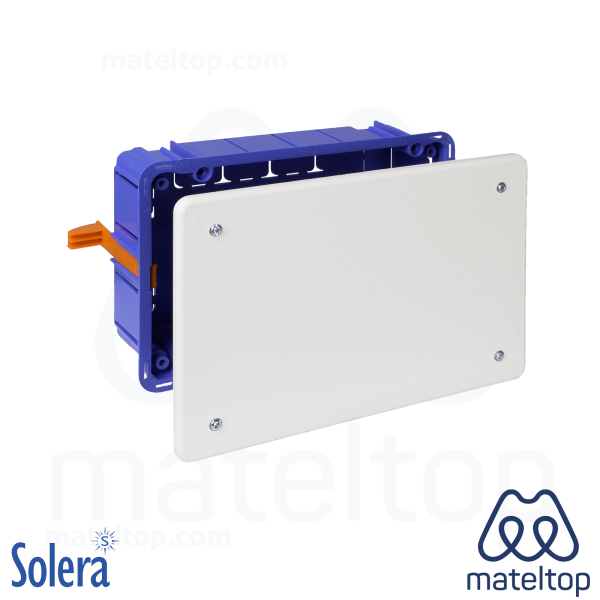 Caja de conexión de empotrar en tabique hueco. De 170 x 112 x 47 mm.