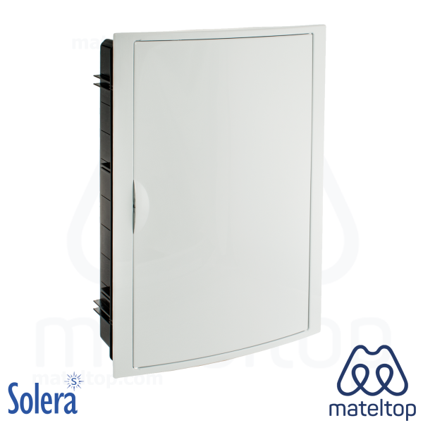Caja de distribución de empotrar para 42 elementos.