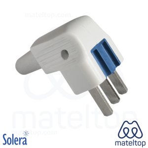 Clavija 2P+T, 25A 250V~. Color blanco.