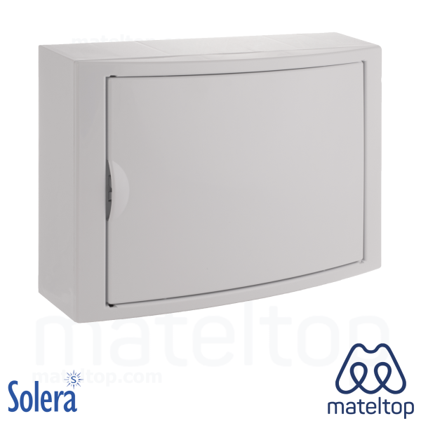 Caja de distribución de superficie para 14 elementos.