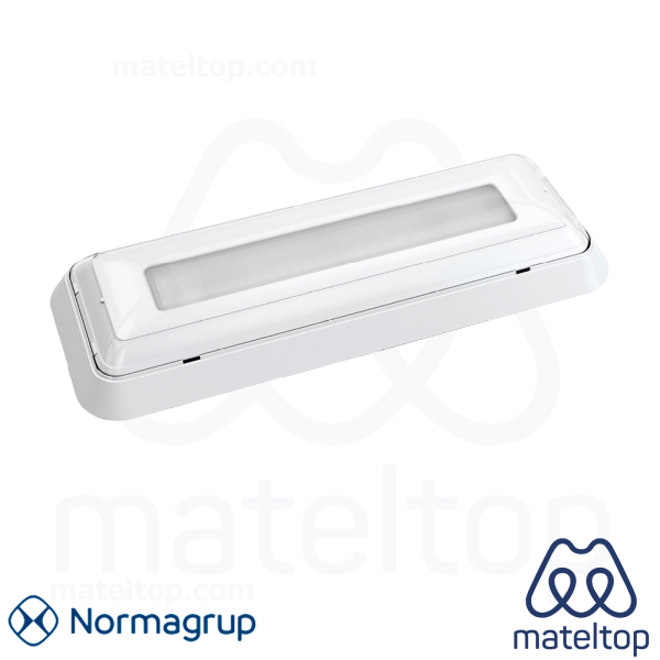 Luminaria emergencia DUNNA 400lm 230V 1h no permanente 322x120x45mm blanco D-400L.