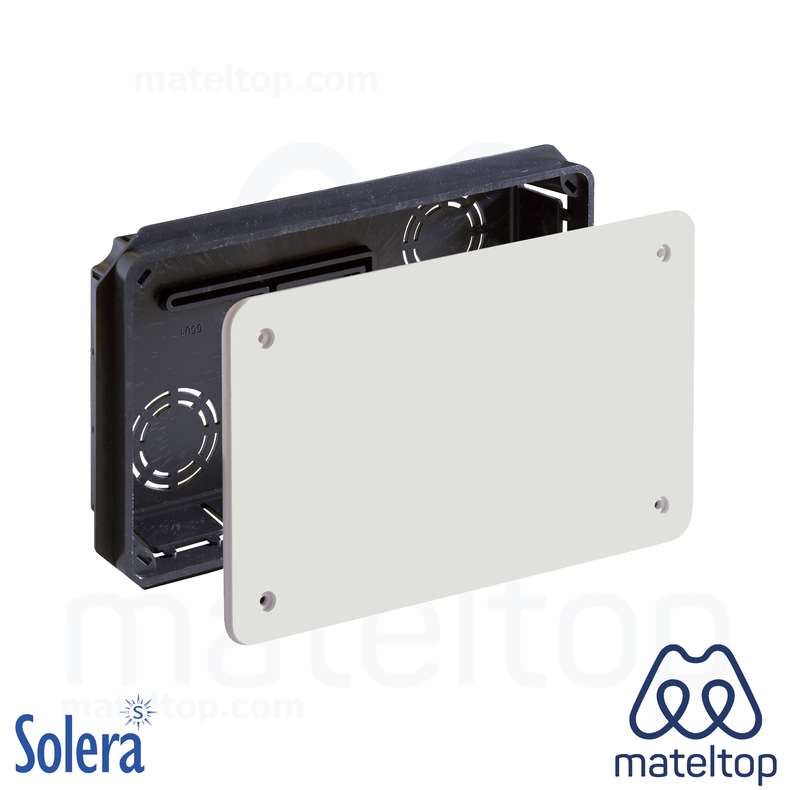 Caja de conexión de empotrar. De 170x100. Tapa con tornillos.
