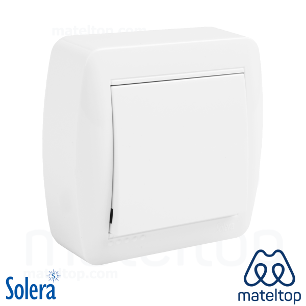 Conmutador / interruptor 10AX 250V~. De superficie.