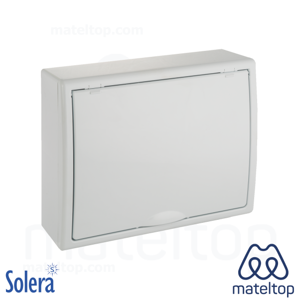 Caja de distribución de superficie para 12 elementos.