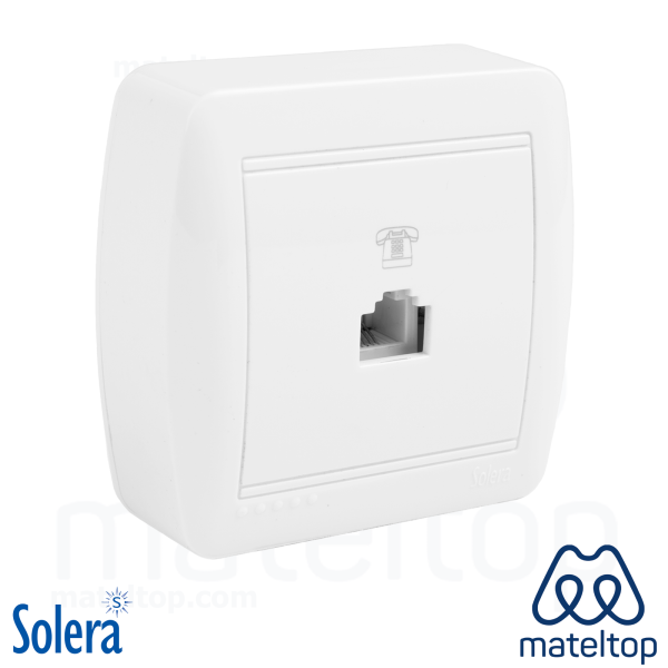 Toma de teléfono RJ11. De superficie.