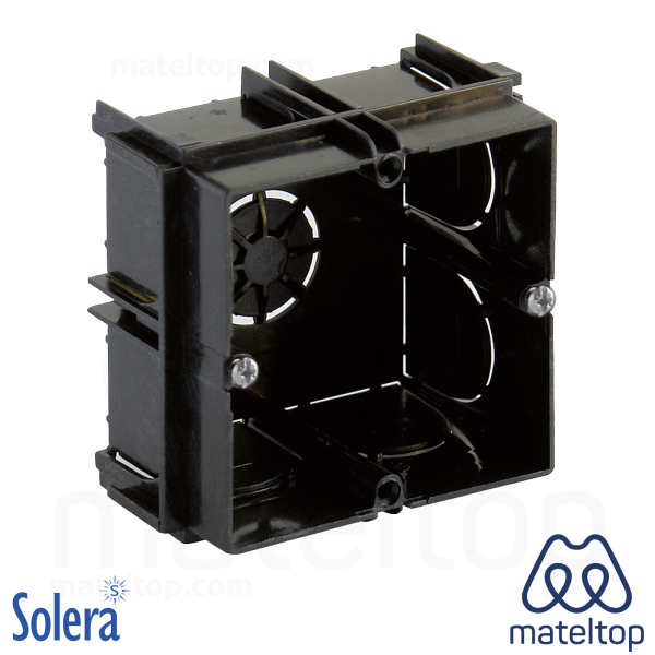 Caja de mecanismos de empotrar para 1 elemento, 65 x 65 x 40 mm. Universal. Enlazable.