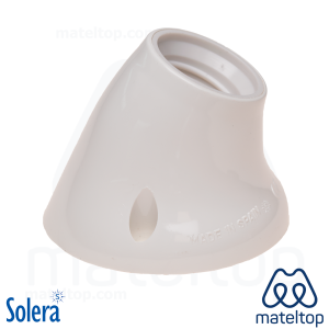 Portalámparas E-27 de superficie. 4A 250V. Zócalo curvo.